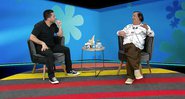 Marcos Oliveira é entrevistado por Maurício Meirelles - Foto: Reprodução / RedeTV!