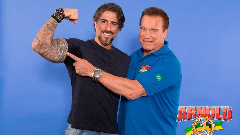 Marcos Mion mostrou encontro épico com Arnold Schwarzenegger - Foto: Reprodução/ Instagram@marcosmion
