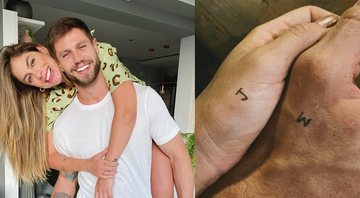 O casal Jonas e Mari: tatuagem mostrada no Instagram é falsa - Reprodução/Instagram