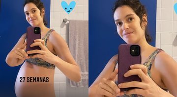 Maria Flor compartilha clique mostrando barriga de sete meses - Foto: Reprodução / Instagram @mariaflor31