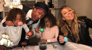 Nick Cannon, Mariah Carey e os gêmeos Monroe e Moroccan - Foto: Reprodução / Instagram