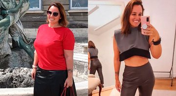 Mariana Belém mostrou antes e depois de eliminar 28 quilos - Foto: Arquivo pessoal