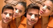 Mariano e Jakelyne Oliveira passam juntos por nova rinoplastia e compartilhar na web - Foto: Reprodução / Instagram @mariano