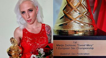 Marija Zadravec é a campeão do primeiro campeonato europeu de sexo - Foto: Reprodução/ Instagram@zadravecmarija1
