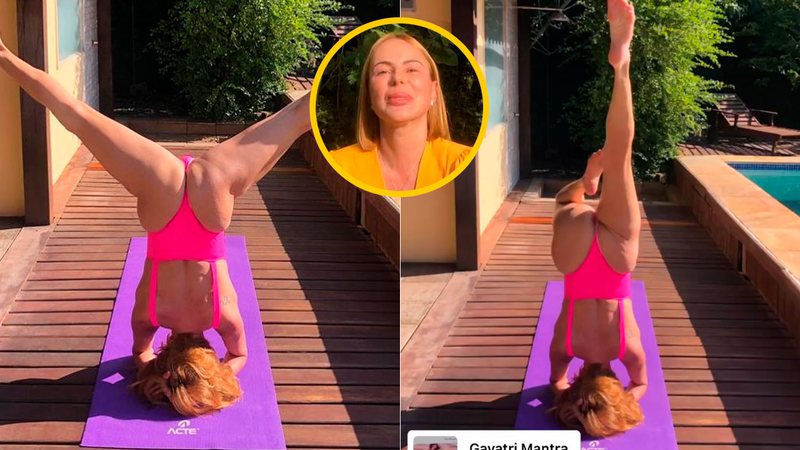 Mari Saade mostrou equilíbrio em posturas da ioga e recebeu elogios - Foto: Reprodução/ Instagram@mari_saade