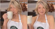 Martha Stewart posa usando apenas um avental - Foto: Reprodução / Instagram