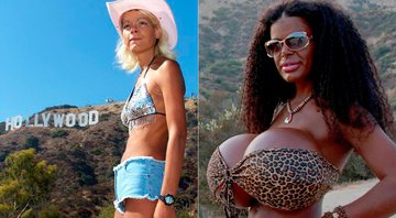 Martina Big antes e depois do silicone e injeções de melanina - Foto: Reprodução/ Facebook@Model.Martina.BIG