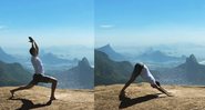 Mateus mostrou que fez uma trilha na Pedra da Gávea e subiu até o ponto mais alto - Reprodução/Instagram