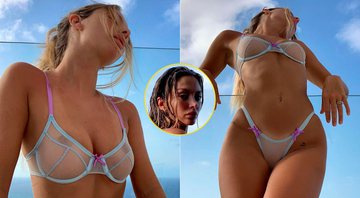 Mathilde Tantot driblou a censura do Instagram usando lingerie transparente - Foto: Reprodução/ Instagram@mathildtantot