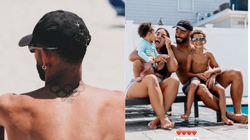 Matheus Cunha mostrou momentos em família na praia e à beira da piscina