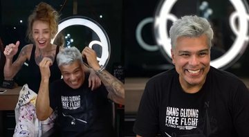 Maurício Mattar exibindo seu cabelo platinado - Foto: Reprodução / Instagram @gueoliveira