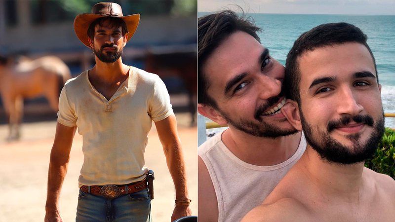 Matteus Cardoso está juntando dinheiro para se casar com Bruno Albuquerque - Foto: Reprodução/ TV Globo e Instagram@brunoabq