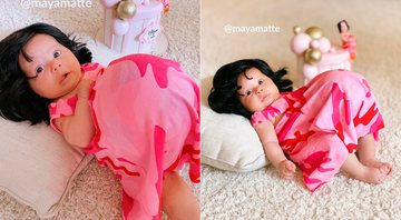 A filha de Isabella Matte ganhou vestido de "grávida de Taubaté" - Foto: Reprodução / Instagram