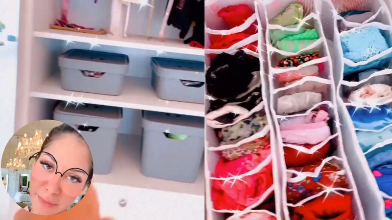 Mayra mostrou seu enorme closet onde guarda todas as lingeries - Reprodução/Instagram