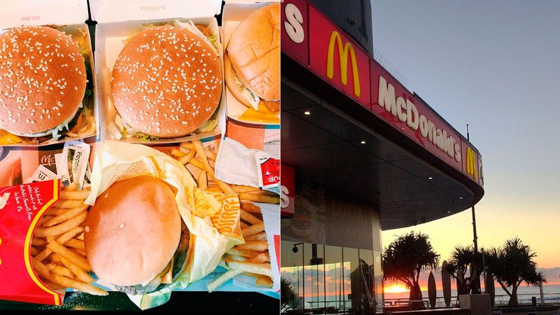 Cliente fez pedido monstruoso no McDonald’s na Austrália - Foto: Reprodução/ Instagram@mcdonaldsau