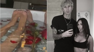 Megan Fox e Machine Gun Kelly posam em banheira dias após noivado - Foto: Reprodução / Instagram