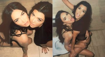 Megan Fox postou foto com Kourtney Kardashian no banheiro - Foto: Reprodução/ Instagram@andrewfitzsimons