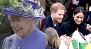 Rainha Elizabeth 2ª, Meghan Markle e o Príncipe William - Foto: Reprodução / Instagram