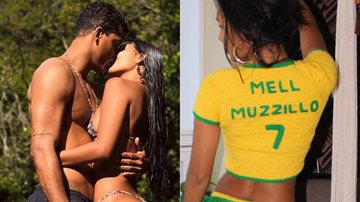 Mell Muzzillo mostrou momentos de junho ao lado de Marcello Melo Jr.