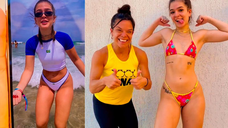 Treinadora de Mel Maia mostrou antes e depois e elogiou evolução - Foto: Reprodução/ Instagram@teamcarolvaz
