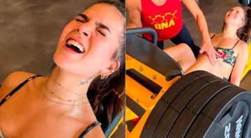 Mel Maia levantou mais de 160 kg em exercício e surpreendeu seguidores - Foto: Reprodução/ Instagram@teamcarolvaz