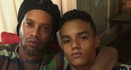 João Mendes com o pai, Ronaldinho Gaúcho - Reprodução/Instagram@_mendesjoao_