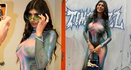 Mia Khalifa agitou ao web ao posar usando vestido transparente - Foto: Reprodução/ Instagram@miakhalifa