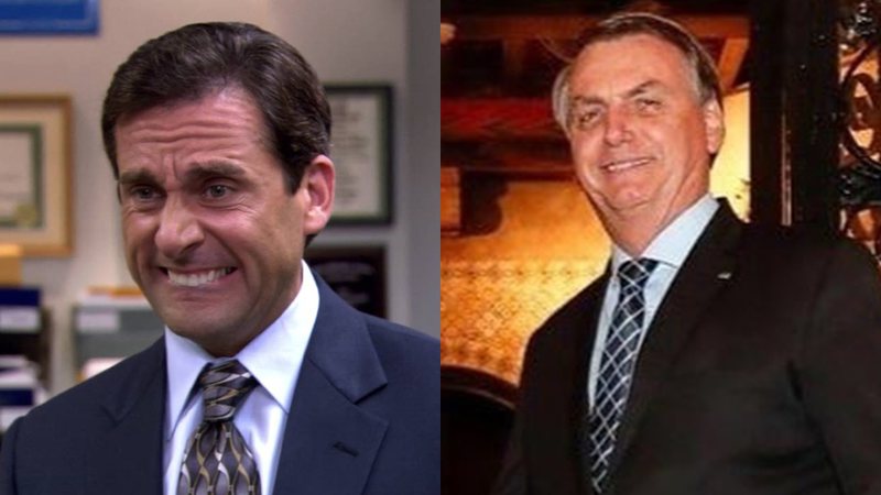 Michael Scott (interpretado por Steve Carell) e o presidente Bolsonaro: o que eles tem em comum? - Reprodução