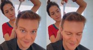 Michel Teló ganha corte de cabelo de Thais Fersoza - Foto: Reprodução / Instagram @micheltelo