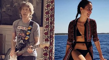 Mick Jagger e Melanie Hamrick - Reprodução/Instagram