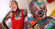 Milana Pulliainen fez a primeira tatuagem aos 17 anos e quer tatuar o corpo todo - Foto: Reprodução/ Instagram@mini.malisti