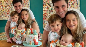 Milena Toscano com a família, comemorando mêsversário de seu filho - Foto: Reprodução / Instagram @milenatoscano