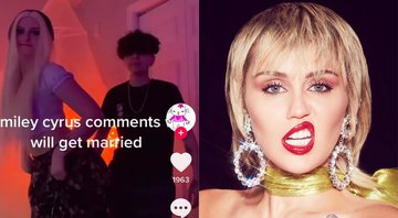 Jovens fãs de Miley e a cantora - Reprodução/TikTok e Instagram