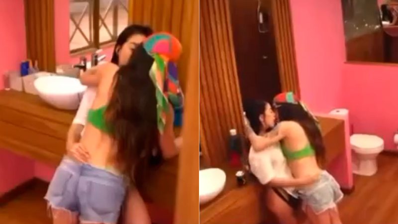 Mirella e Maria Venture trocam beijão em prévia do De Férias com o Ex - Foto: Reprodução/ Redes Sociais/ MTV Brasil