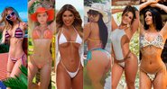 MC Bragança, Mari Valents, Vanusa Freitas, Cássia Mello, Lunna Leblanc e Suzana Simonet estão no Miss Bumbum 2021 - Foto: Reprodução/ Instagram