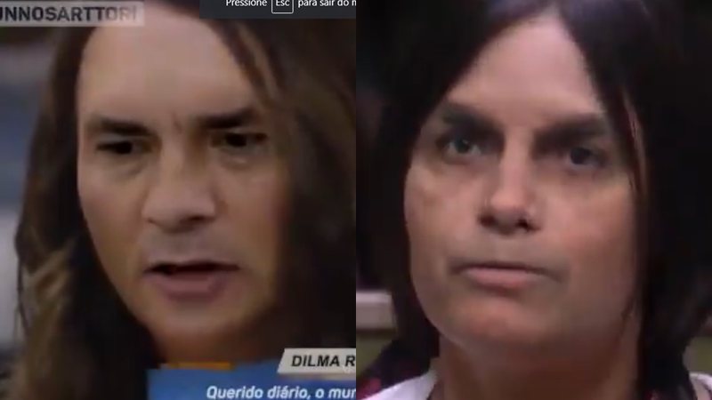 BBB 20: "Deepfake" de briga entre Flayslane e Rafa, com rostos de Bolsonaro e Moro, viraliza na web - Foto: Reprodução / Twitter