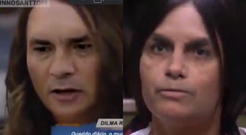 BBB 20: "Deepfake" de briga entre Flayslane e Rafa, com rostos de Bolsonaro e Moro, viraliza na web - Foto: Reprodução / Twitter
