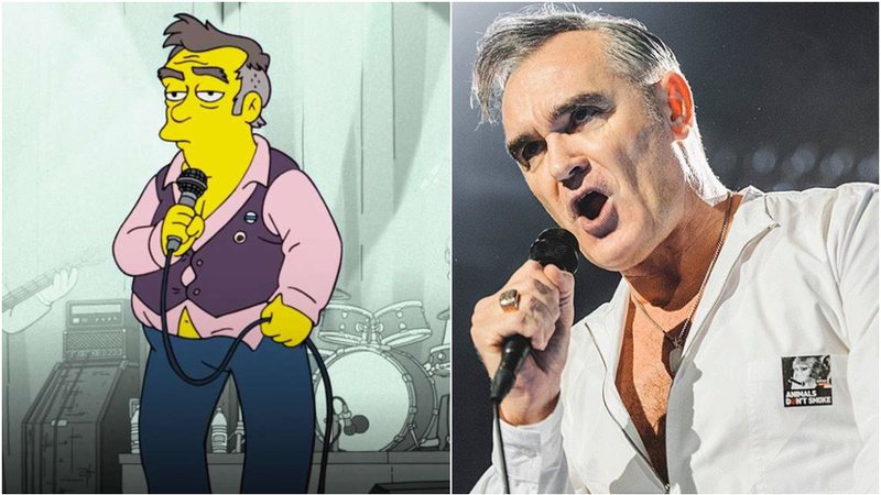 Morrissey foi retratado como "hipócrita e racista" em Os Simpsons; cantor não gostou - Foto: Reprodução / 20th Century Studios / Instagram