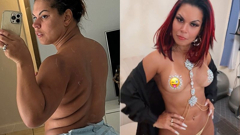 Mulher Jaca mostrou corpo antes e depois de eliminar 21kg - Foto: Reprodução/ Instagram@dayanejacky