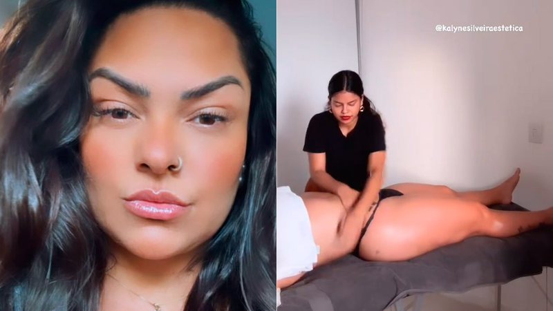 Mulher Melancia mostrou antes e depois de massagem modeladora - Foto: Reprodução/ @mulhermelanciaoficial