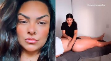 Mulher Melancia mostrou antes e depois de massagem modeladora - Foto: Reprodução/ Instagram@mulhermelanciaoficial