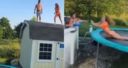 Mulher tentou mergulho arriscado e acabou protagonizando Vídeo Cassetada - Foto: Reprodução/ Instagram