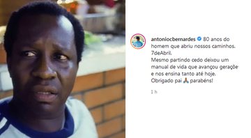 Antônio Carlos é um dos 4 filhos de Mussum - Reprodução/Instagram@antoniocbernardes