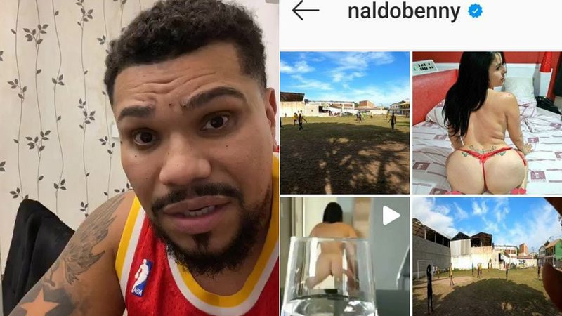 Naldo Benny teve seu Instagram invadido com fotos e vídeos eróticos - Foto: Reprodução/ Instagram