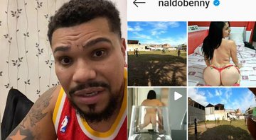 Naldo Benny teve seu Instagram invadido com fotos e vídeos eróticos - Foto: Reprodução/ Instagram