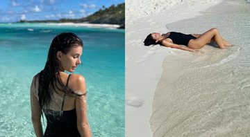 Namorada de Leonardo DiCaprio compartilha cliques em praia caribenha - Foto: Reprodução / Instagram