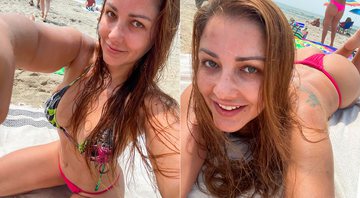 Nana Gouvêa exibiu beleza natural na praia e recebeu elogios - Foto: Reprodução/ Instagram@nanagouveaofficial