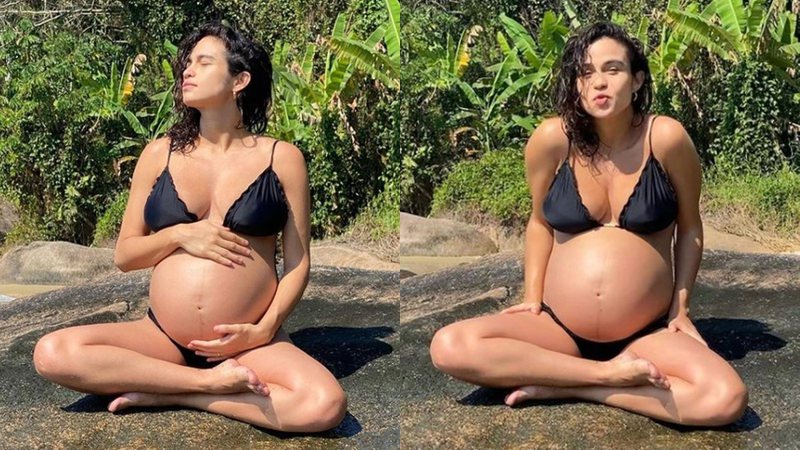 Nanda Costa publica cliques exibindo barriga de grávida em suas redes sociais - Foto: Reprodução / Instagram @nandacosta