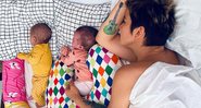 Nanda Costa deu à luz Kim e Tiê, frutos de seu relacionamento com Lan Lanh - Reprodução / Instagram @nandacosta
