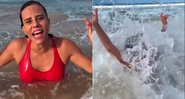 Narcisa Tamborindeguy "toma caldo" em Fernando de Noronha - Foto: Reprodução / Instagram